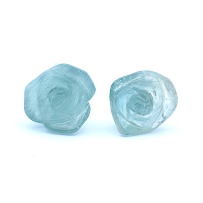 Stříbrné náušnice s turmalínem různé barvy , tvar květina / Jemné a romantické náušnice .